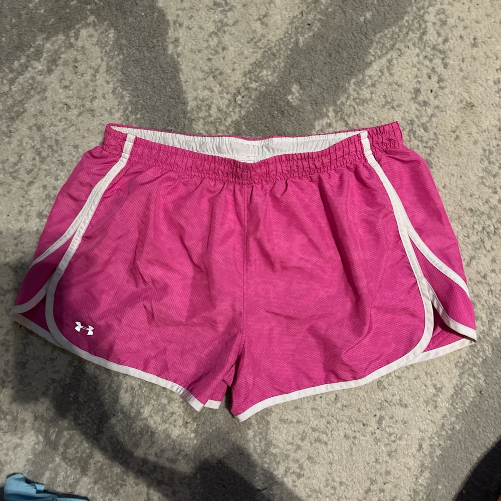 Under Armour Pink Athletic Shorts Lightweight Comfort